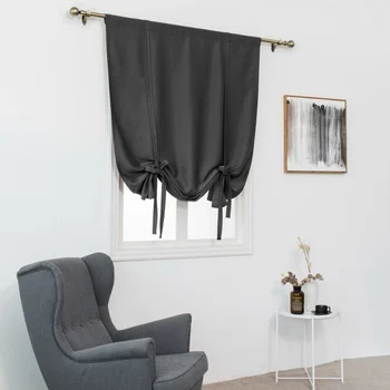 

120x120cm Short Curtain Bay Window Light-transparent Yarn-yellow Continuous Branch Yarn Window Screen Living Room Decor Curtain