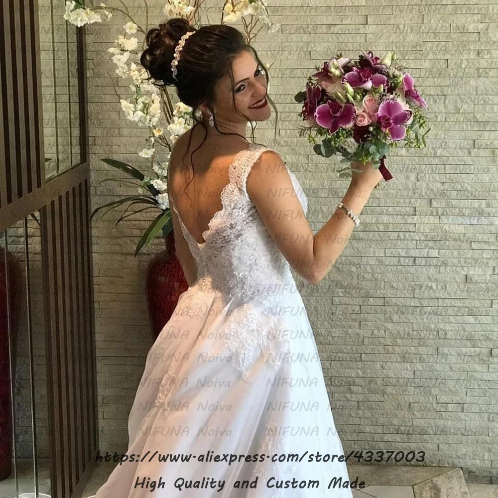 Robe Mariage платье невесты сексуальные свадебные платья без спинки белая аппликация кружевная «русалка» свадебное платье trouwjurk Vestido De Noiva