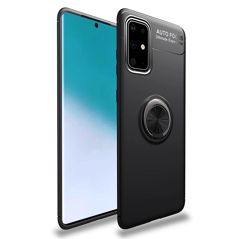 Чехол для Samsung Galaxy A51 чехол A71 с кольцом держателем на палец Мягкая силиконовая