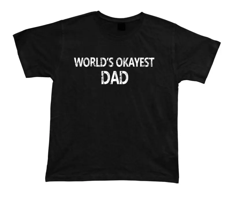 Футболка с надписью World's OKAYEST Dad Awesome Groom best No1 подарок на день рождения | Мужская