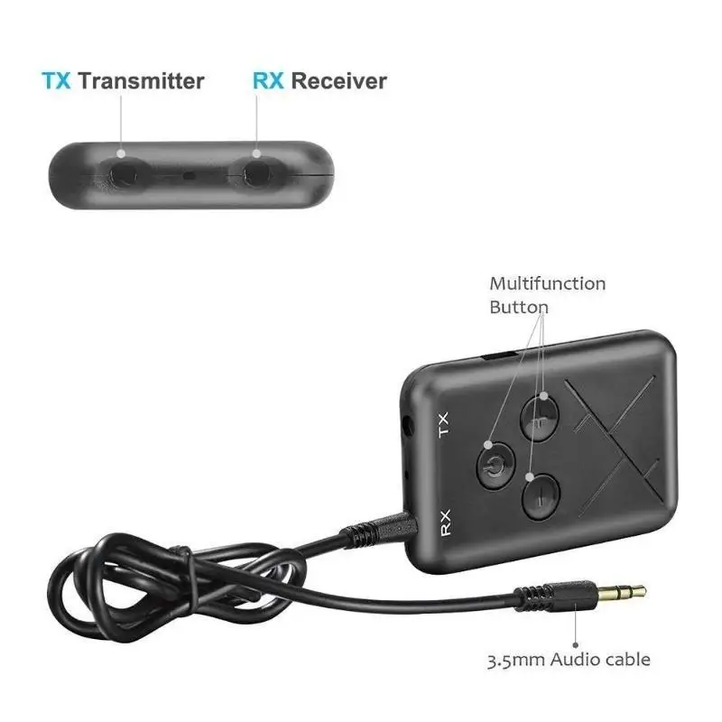 Универсальный приемник Bluetooth аудио Bluetooth ресивер передатчик 2-в-1 беспроводной USB Bluetooth адаптер для автомобильного стерео Системы