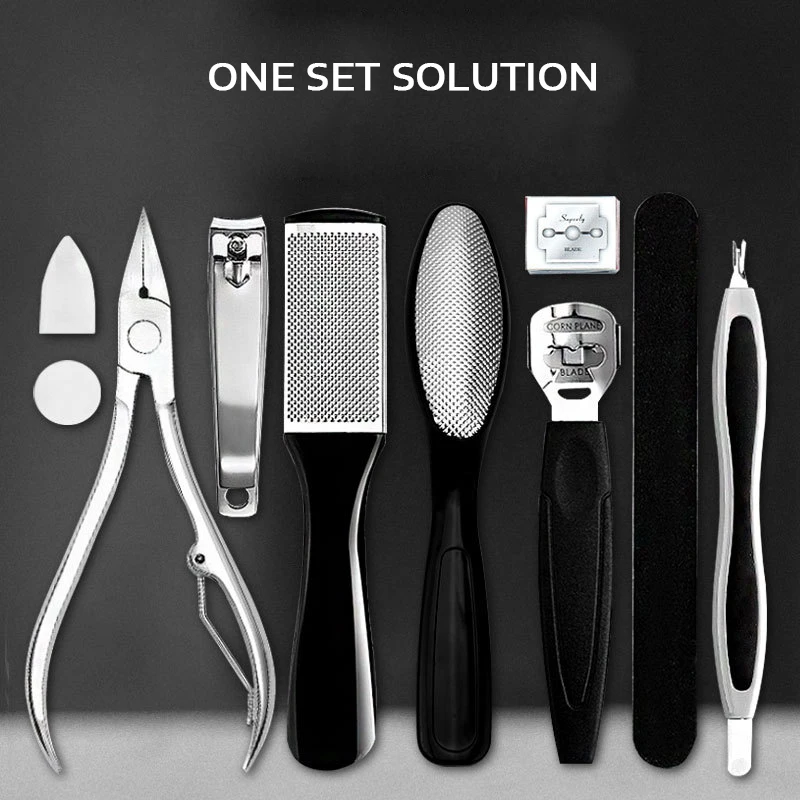 

20pcs/set Pedicure Tools Professional Foot Care File for Heels Grinding Scrubber Cutter Feet Care Kit for Pedicure Remove Callus