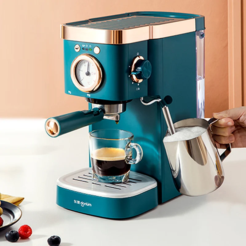 køber tiggeri uddøde 20Bar Italian Coffee Maker Espresso Coffee Machine Semi-automatic with  Visual Pressure Dial Steam Milk Frother - AliExpress