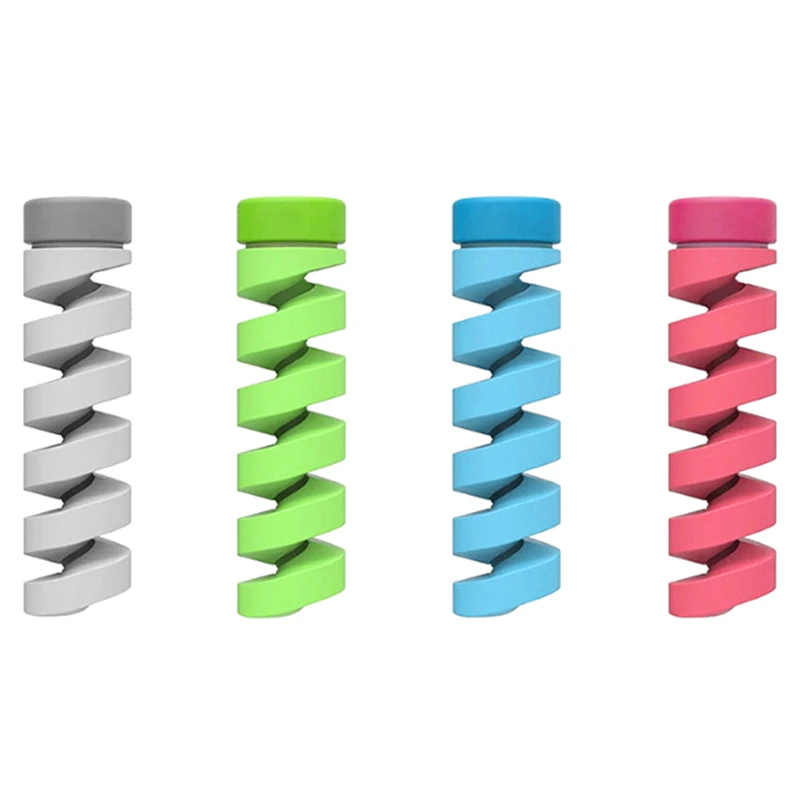 Random Color 4Pcs/lot Cute Charging Cable Protector Saver Cover For Apple iPhone USB Charger Cord | Электроника
