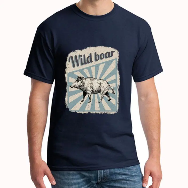 

Custom Wild Boars Wild Pigs t shirt men and women Short Sleeve Comics Kawaii mens tee t shirts O-Neck hip hop