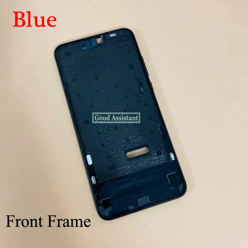 Blue front frame Для huawei Honor 8X/вид 10 Lite ЖК-дисплей Лицевая панель передняя средняя рама Корпус Батарея задняя дверь Чехол задний кронштейн - Цвет: Blue front frame