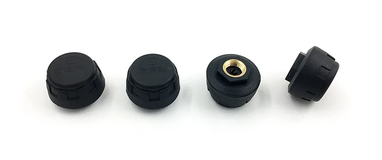 Черный и белый экран TPMS Солнечный беспроводной монитор давления в шинах экстрапозиция с цифрами детектор зуммера