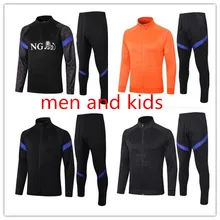 Men Kids Soccer Zip Jacket 2021 Training Suit Netherlands Tracksuit Uniform MEMPHIS Virgil Wijnaldum Netherlands Training Shirts