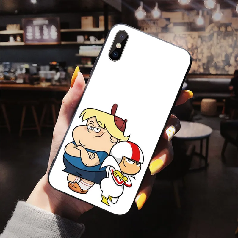 Для iphone 11 pro 7 6s 8 6 plus Мягкий ТПУ чехол для телефона X XR XS MAX 5 5S SE 10 shell милый мультфильм Kick Buttowski Забавный дизайн чехол
