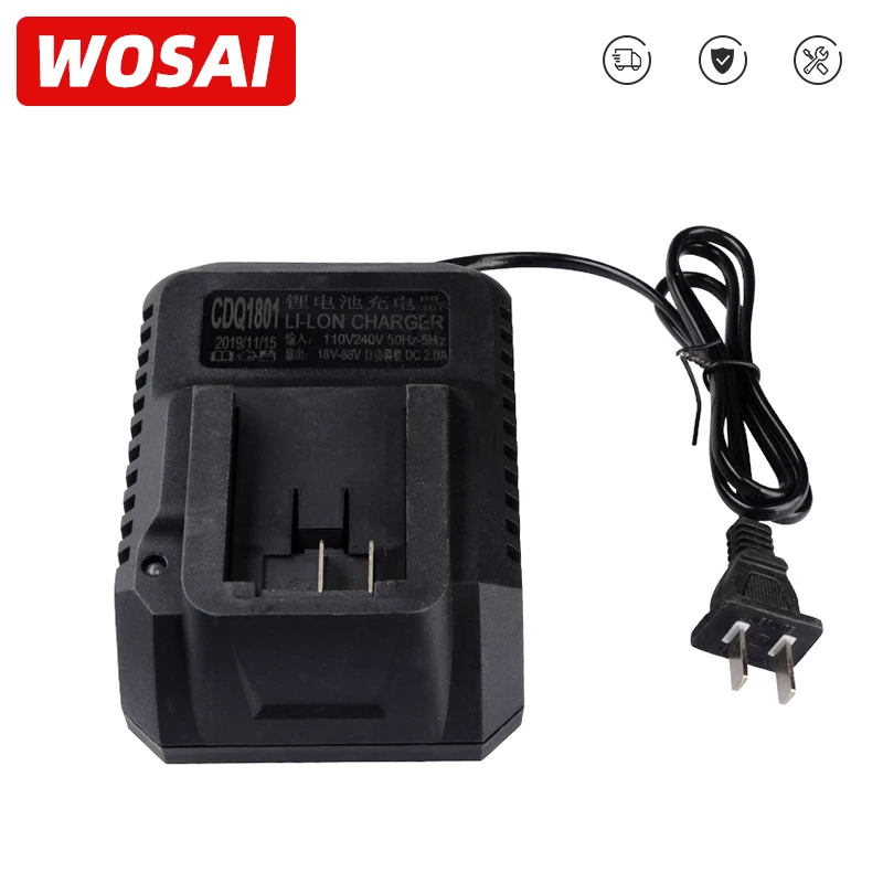 Электроинструменты WOSAI 20 в литиевый аккумулятор зарядное устройство адаптер