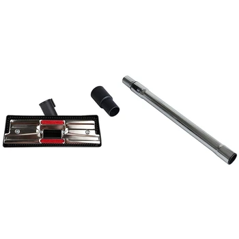 

1 Set 1-1/4Inch 32Mm Hardwood Floor Brush Hose Adapter & 1 Pcs Telescopic Pipe Straight Tube Extension Tube