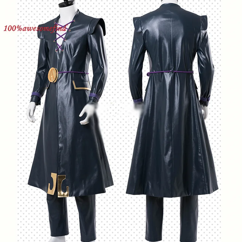 JoJo Jojo невероятное приключение Золотой ветер Сьерра-Леоне Abbacchio костюм на Хэллоуин костюм Для мужчин взрослых женская куртка из искусственной кожи костюм пальто