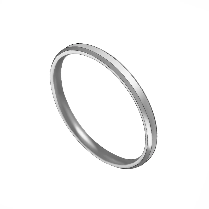 2mm Silver Letdiffery, 8 мм, нержавеющая сталь, выгравированный логотип, персонализированные женские кольца, золотые, черные, индивидуальные, юбилейные, мужские кольца - Цвет основного камня: 2mm Silver