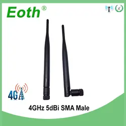 2 шт. 4 г LTE телевизионные антенны 5DBI SMA разъем antena внешний antenne г 698 ~ 960 МГц/1710 ~ 2690 МГц для huawei модем-маршрутизатор Ретранслятор