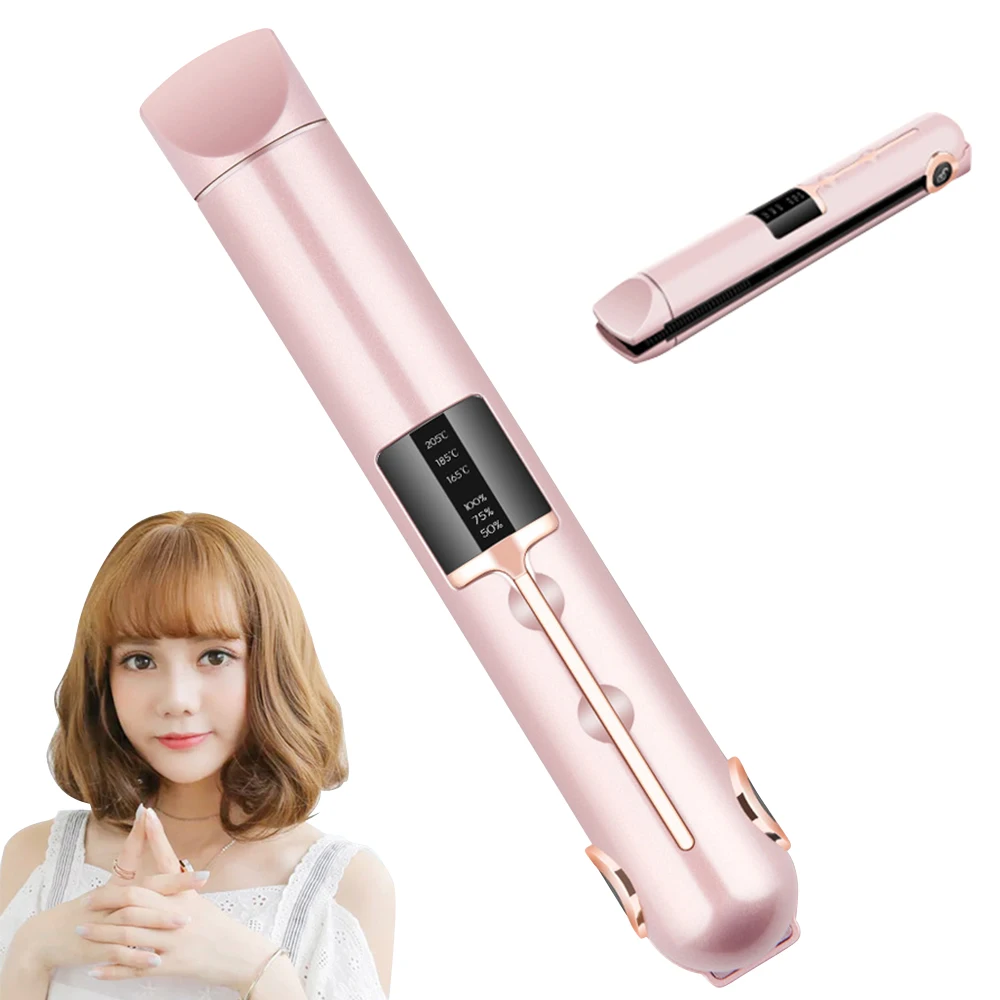 

High Quality Professional Hair Curler Comb Cordless Mini USB Electric Multifunction Fast Heating Styling Tools Hair Care Wand
