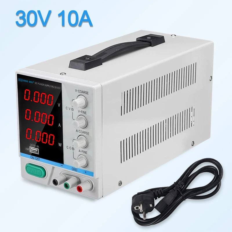 

Switching lab power supply laboratory power source adjustable 30V 10a voltage regulator 220 v 110 v bench source digital