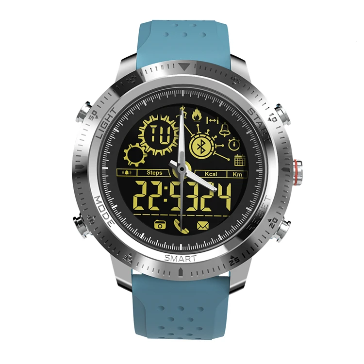 COXRY, уличные спортивные часы, мужские Смарт-часы с двойным дисплеем, аналоговые цифровые часы, смарт-шагомер, секундомер, электронные наручные часы