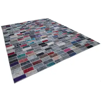 

308x400 Cm Multicolor Handmade Patchwork Rug-10x13 Ft