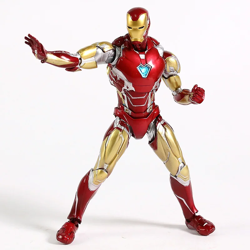 Аниме СВЧ Marvel Мстители 4 Endgame Железный человек MK85 фигурка 16 см Mark 85 модель игрушки куклы для Рождественский подарок