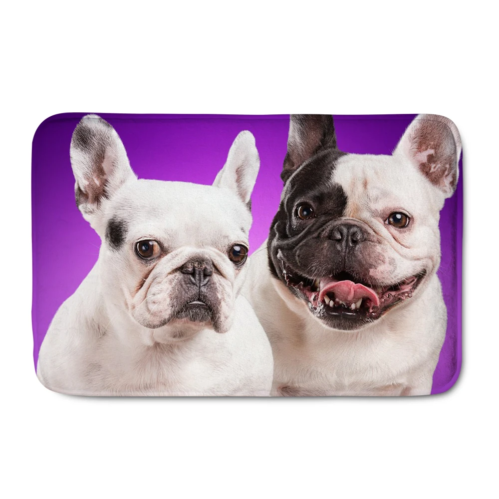 Upetstory Kwaii 3D Французский бульдог Придверный коврик для гостиной модный водный