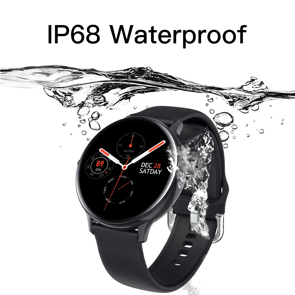 S20 ЭКГ Смарт часы для мужчин и женщин полный сенсорный Экран IP68 Водонепроницаемый