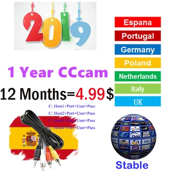 

Best 7 10 CCCAM lines 1 Year CCCam cline for 1 year Spain Poland Portugal Germany Satellite tv Receiver Cccam For DVB-S2 gtmedia