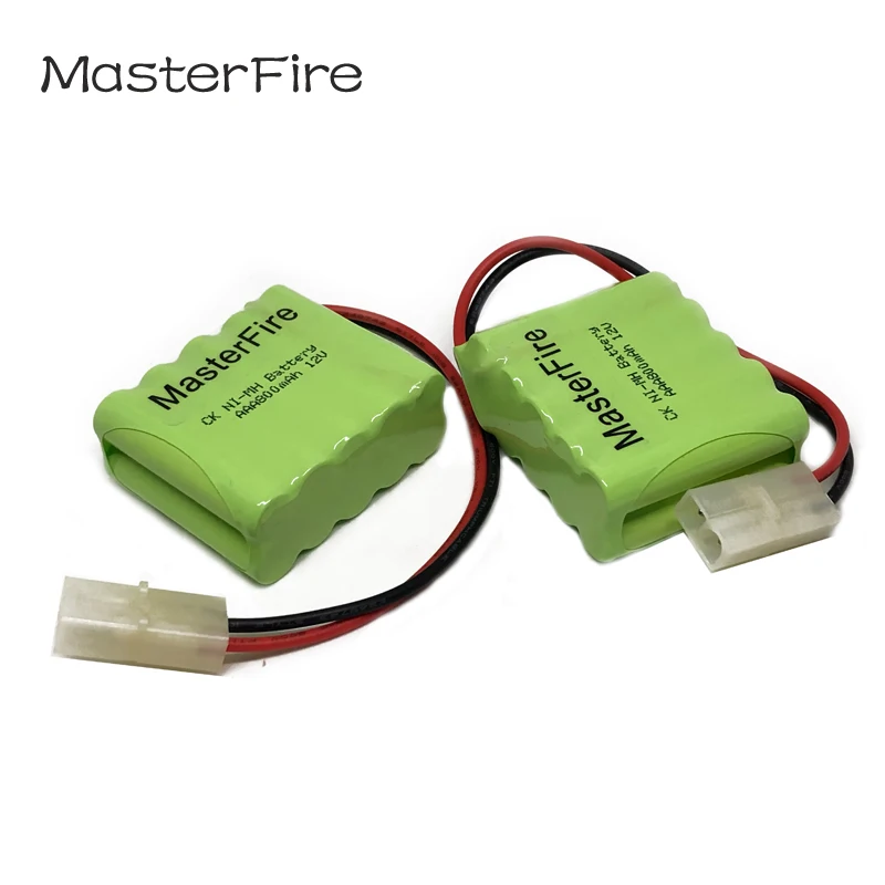 

MasterFire 3pack/lot New Ni-MH 12V AAA 800mAh Battery Cell Rechargeable NiMH Batteries Pack With Plugs For Model plane, toy car