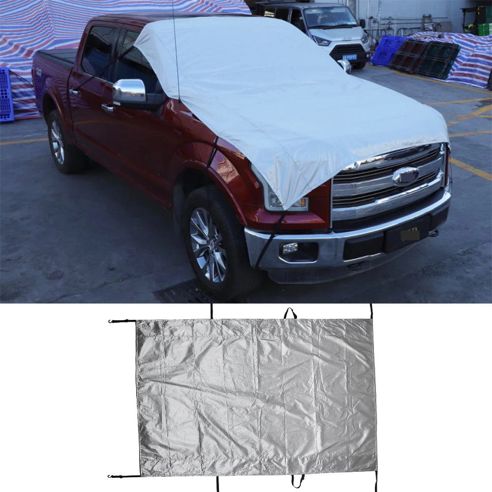 

Front Windshield Snow Shield Cover Sun Shade Protector For Ford F150 15+ Jeep Grand Cherokee 11+ Silverado GMC 14-18 Lincoln 18+