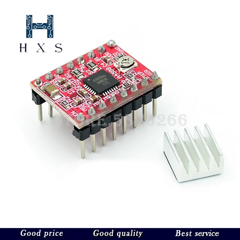 Запчасти для 3D принтера Reprap A4988 DRV8825 совместимый с 1 4 шаговым модулем rampsstep