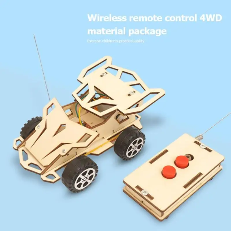 Kids DIY Wireless RC Racing Car Model Scientific Experiment Kit Educational T H5 