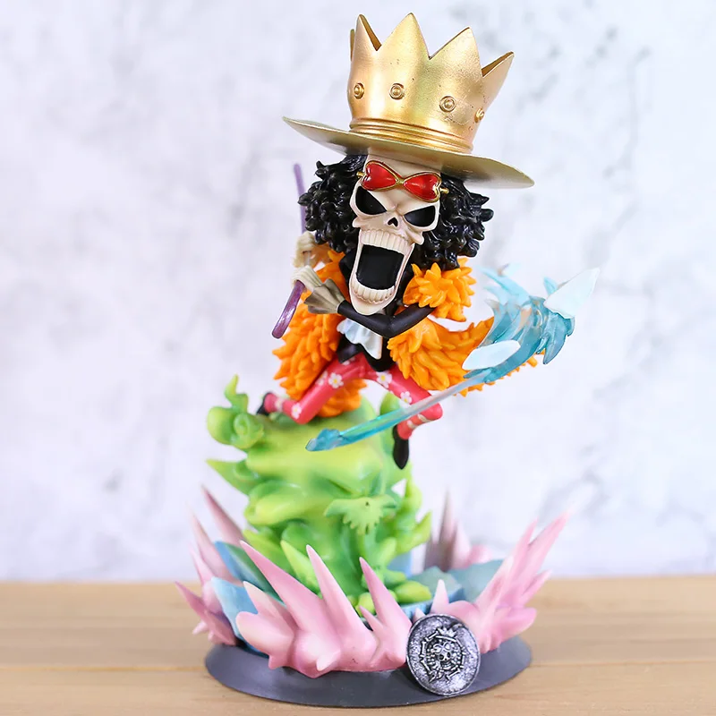 

Anime One Piece Figure Brook Sanji Nami Roronoa Zoro Franky Usopp GK Statue PVC Action Figure Collectible Model Toy