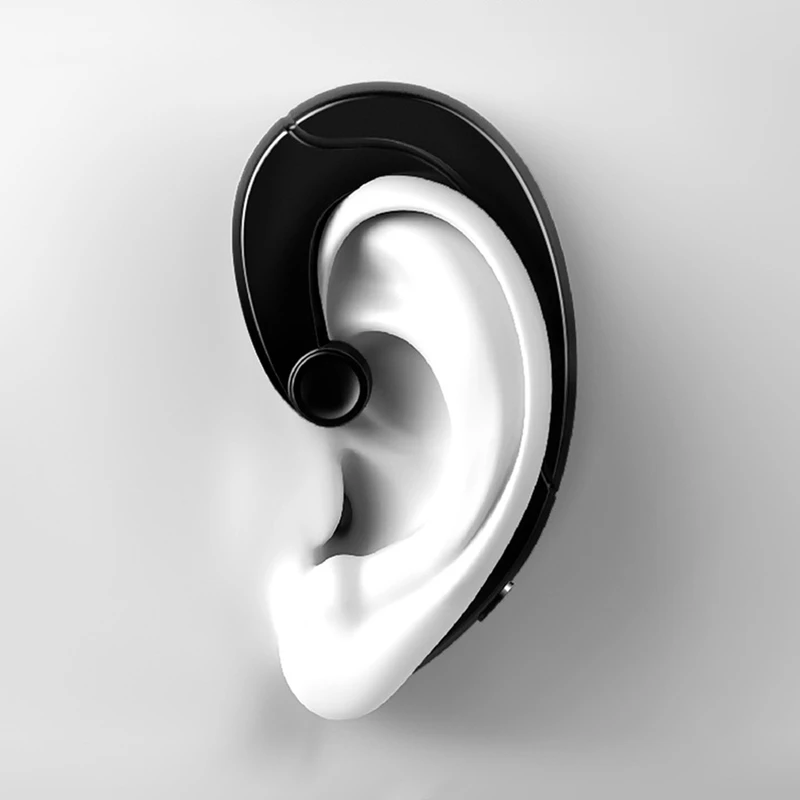 Bluetooth Headset with Mic Earpieces Earhook Bone Conduction Wireless Bluetooth Earphone for Phone