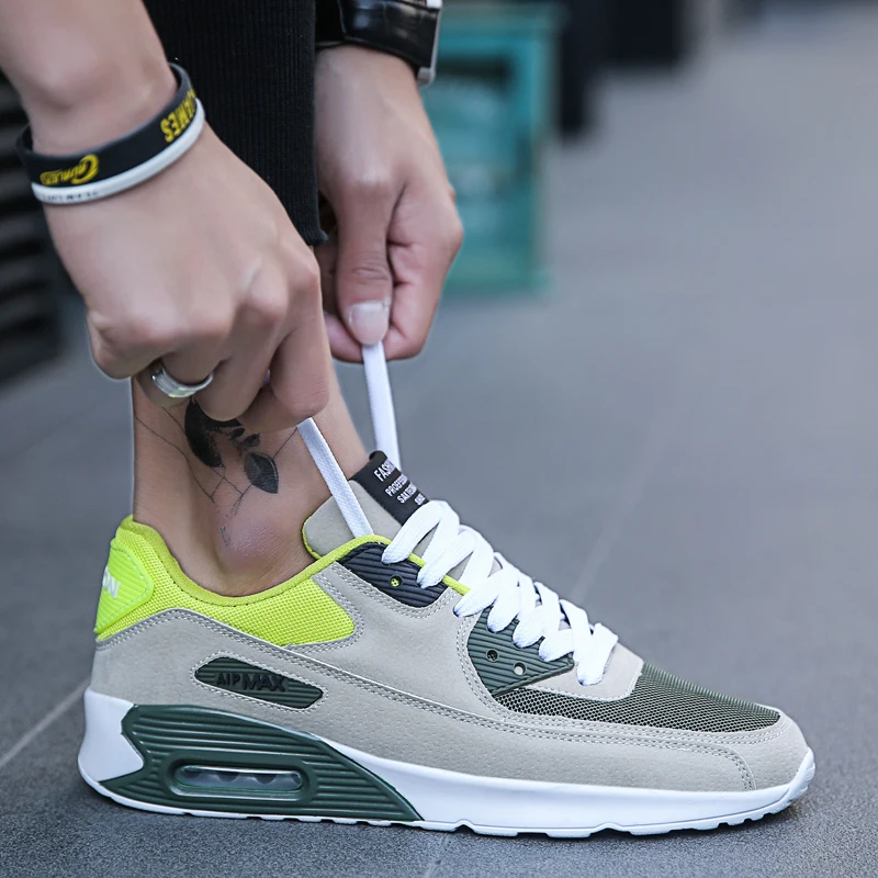 Damyuan Air Cushioned Sneakers Casual High Men's Shoes Hot All Year Round Fashion Sport Plus SIZE 47 Wear-resisting Non-slip