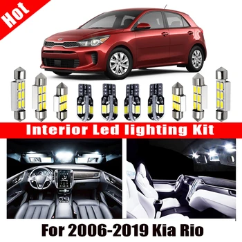 

White car accessories Canbus Error Free LED Interior Light For 2006-2019 Kia Rio Reading Light Kit Map Dome License Lamp