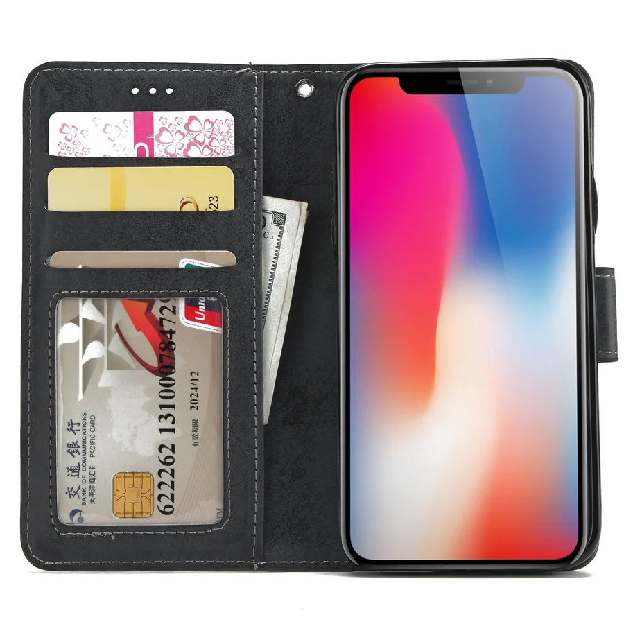 Съемный чехол-кошелек для iPhone XS Max XR XS X 11 Pro Max 8 7 6 6S Plus роскошный Магнитный кожаный чехол для iPhone 8 Plus EEMIA
