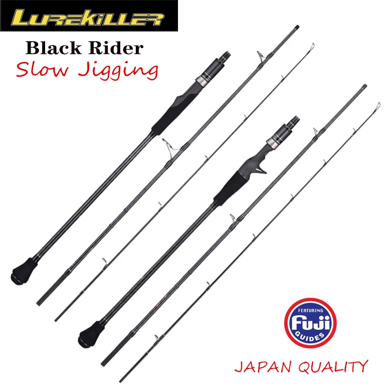 Lurekiller Black Rider Japan Fuji Part 3 Section Portable Slow Jigging