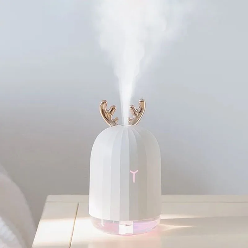 

220ml Ultrasonic Air Humidifier Aromatherapy Diffuser Aroma Essential Oil Diffuser with LED Night Lamp USB Tabletop Nebulizer