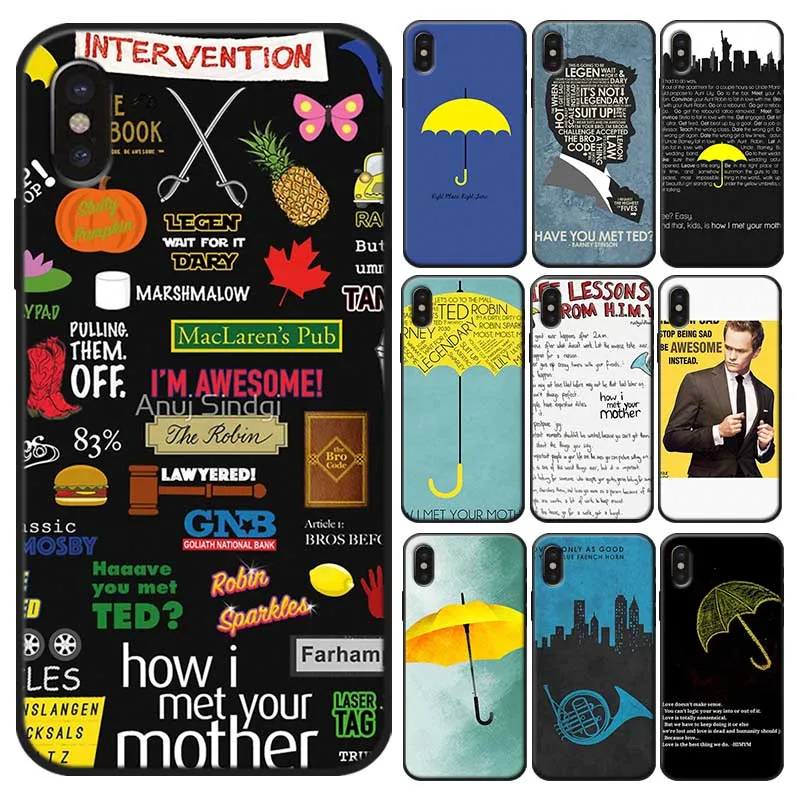 

Phone Case for iPhone 11 11pro 11 pro max X XS MAX XR 7 8 6 6S plus 5S SE Soft silicone Cover How i met your mother himym