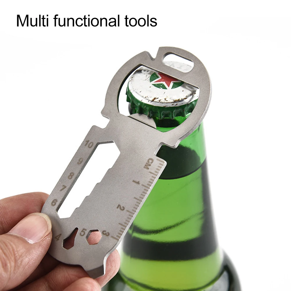 Key Chain Bottle Opener Survival Kitchen Key Chain Wrench Hiking