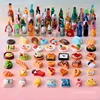 Cute Miniature Dollhouse Supermarket Food Snacks Mini Cake Wine Drink for Blyth Barbies BJD Doll Kitchen Accessories 1