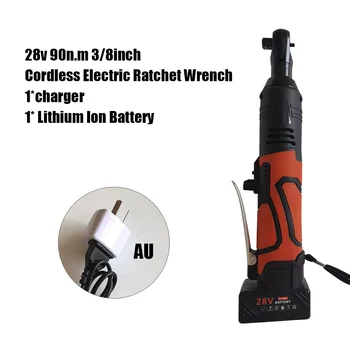 

3pcs/Set Electric Cordless Wrench 3/8\" Square Head Battery Charger 230RPM Rotating Speed Power Tool Accessories