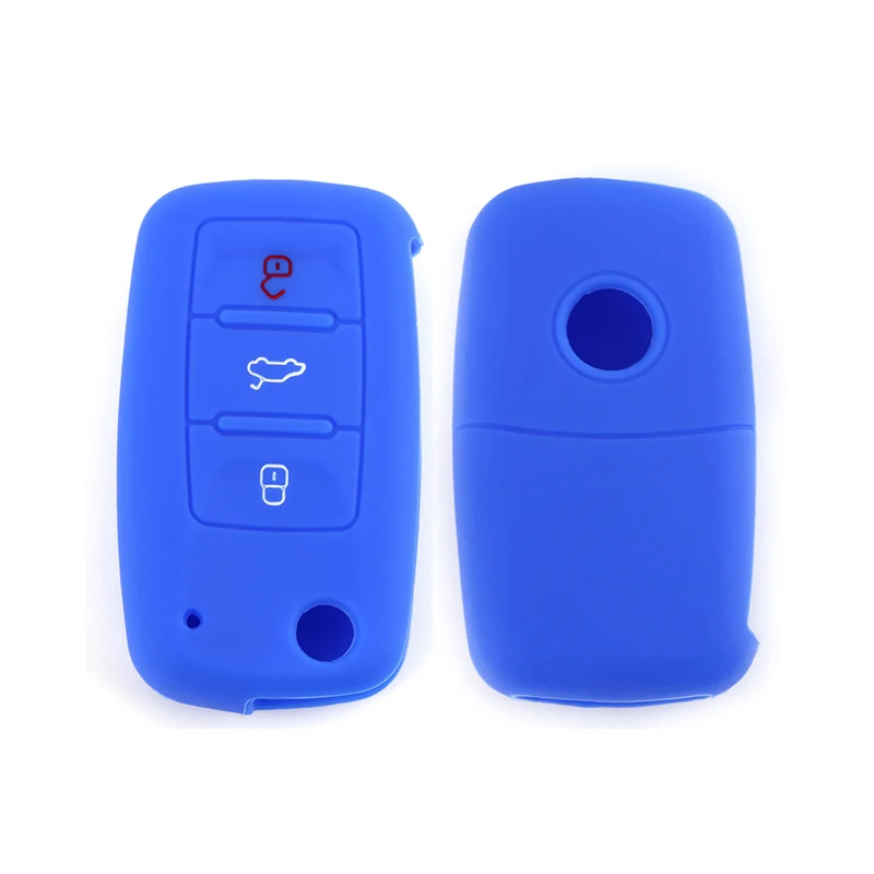 Силиконовый чехол для ключей автомобиля VW Golf Bora Jetta POLO GOLF Passat Skoda Octavia A5 Fabia SEAT Ibiza Leon