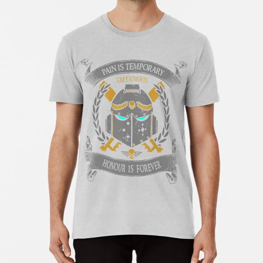 Серый Titan-HONOUR EDITION футболка wh40k astartes titan gray knights limited edition - Цвет: Серый