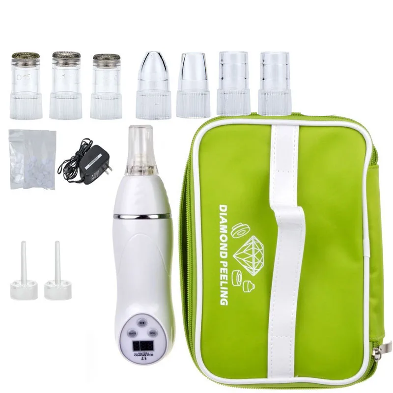 7 наконечников алмазная микродермабразия массажер для удаления черных точек и