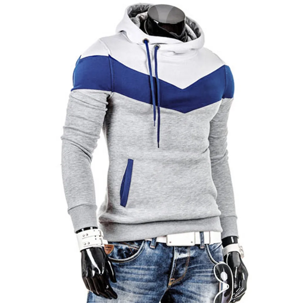 Men's Long Sleeve Casual Hoodie - Image 3