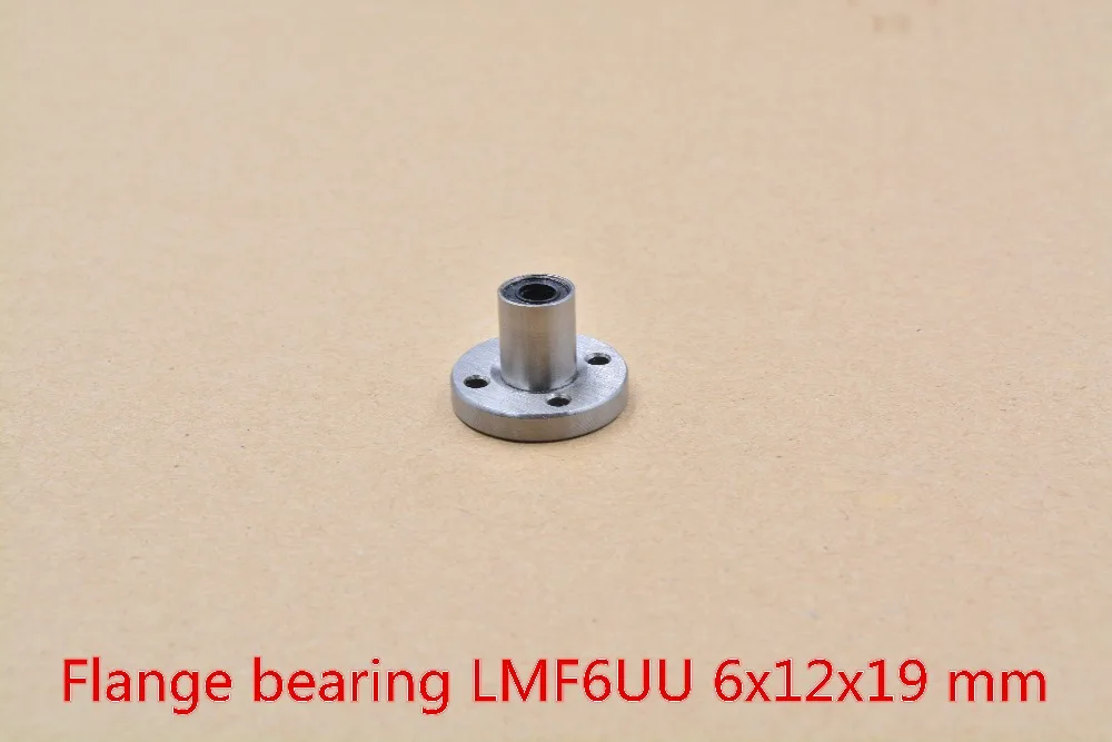 LMF6UU 6 мм x 12 19 круглый фланец линейный шарикоподшипник втулка для стержня вала cnc