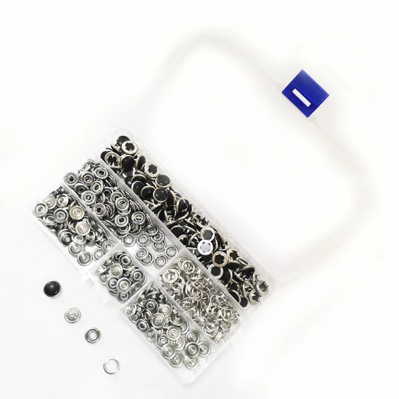 

[Outside] Copper Snap Fastener 1. 2CM; Enveloping Surface 4 Pieces in a Set Black And White with Pattern 100 Case Four Press Stu
