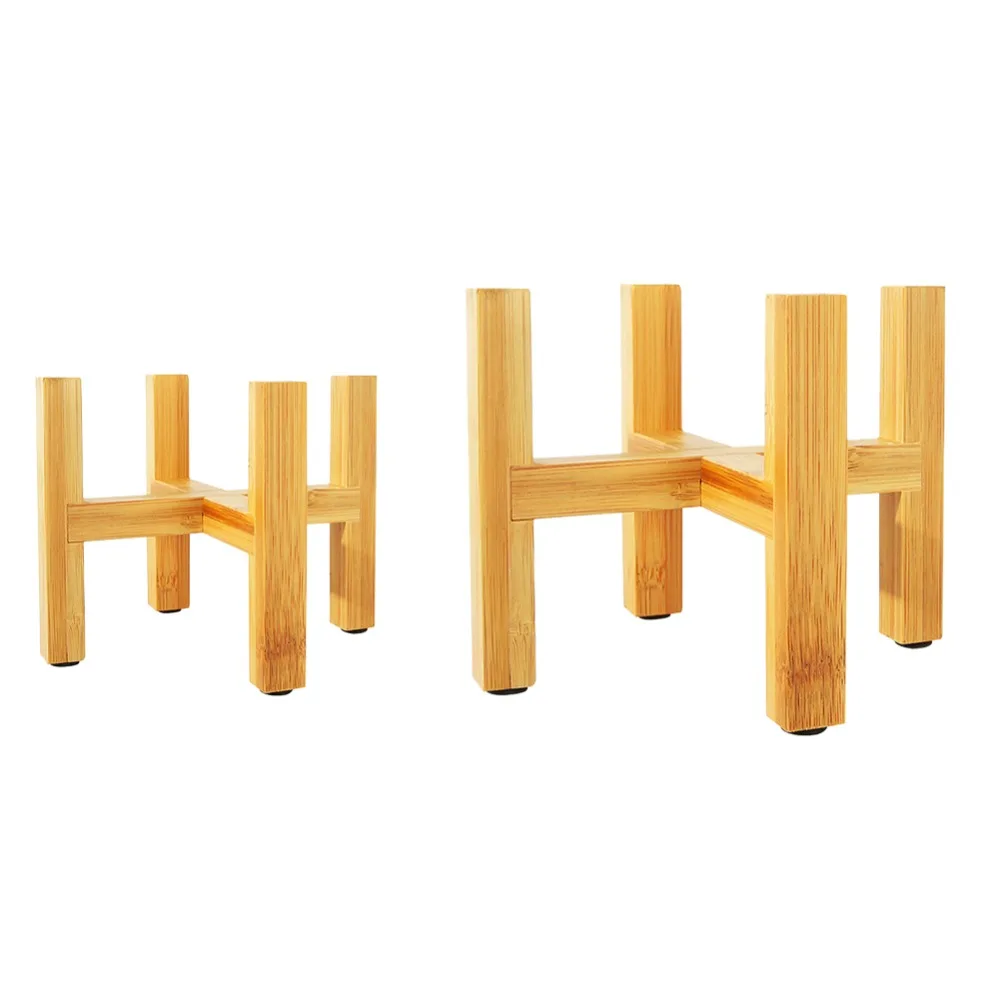 Free-Standing-Bonsai-Holder-Home-Balcony-Bamboo-Wood-Flower-Pot-Holder-with-Foot-Pad-Smooth-Surface