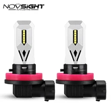 Novsight 2 шт. H7/H11/9005/9006 80 Вт Автомобильный светодиодный противотуманный фонарь сменный комплект для дальнего света
