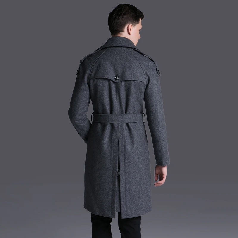 Double Breasted Luxury Solid Thick Mens Jackets And Coats Plus Size 6xl Adjustable Waist Man Trench With Belt Double Breasted Luxury Solid Thick Mens Jackets And Coats Plus Size 6xl Adjustable Waist Man Trench With Belt